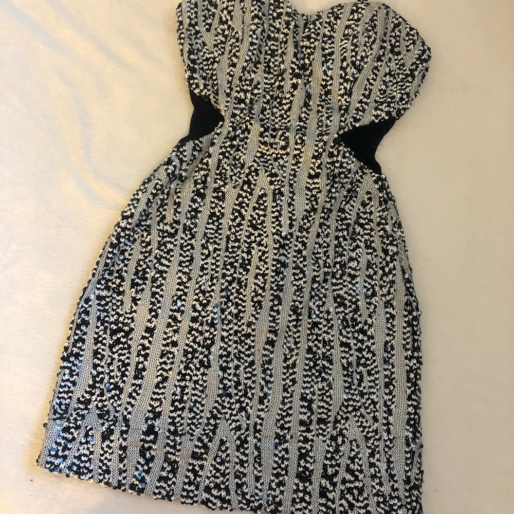 BEBE size Small short sequin dress “worn once”